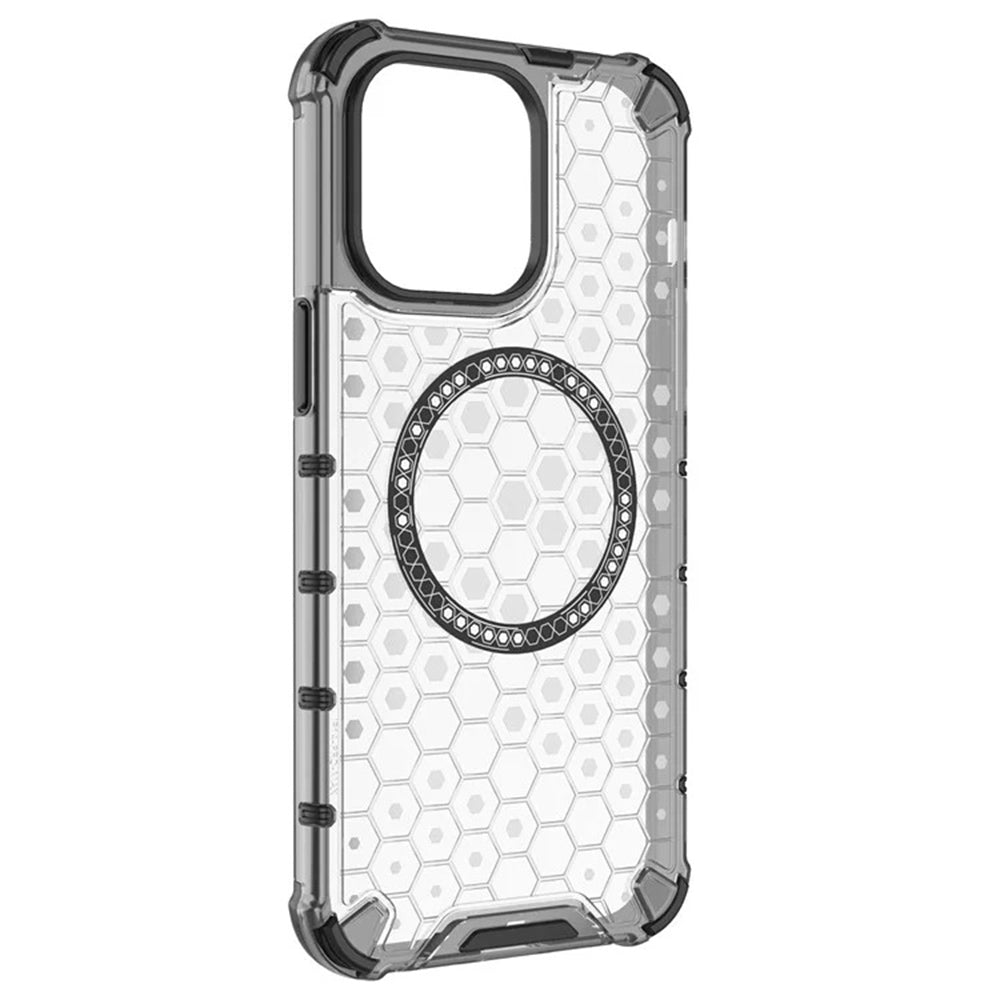 MagSafe-kuori Apple iPhone 14 Pro:lle, Techsuit, HoneyComb Shield, Musta