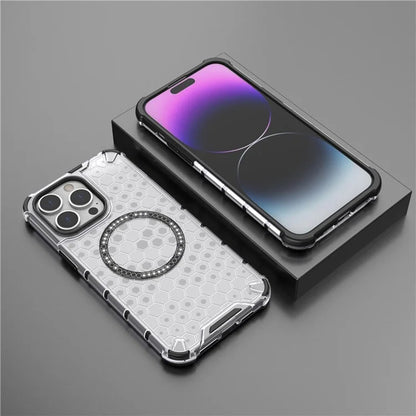 MagSafe-kuori Apple iPhone 14 Pro:lle, Techsuit, HoneyComb Shield, Musta