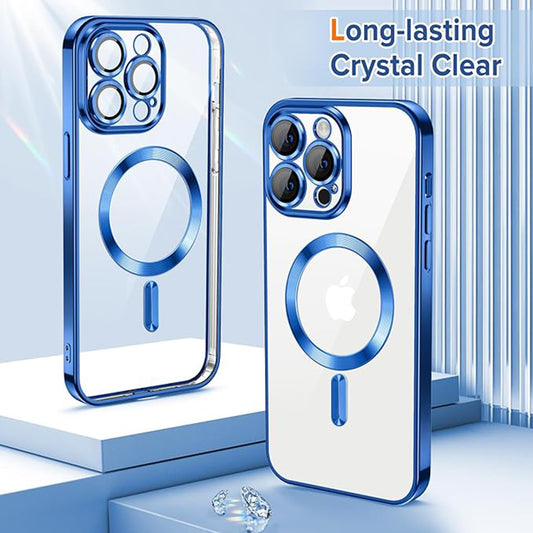 MagSafe-kuori Apple iPhone 14 Pro:lle, Techsuit, Luxury Crystal, Tummansininen