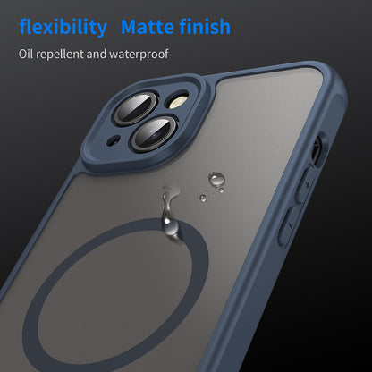 MagSafe-kuori Apple iPhone 14:lle, Techsuit, HaloFrost II, Laivastonsininen