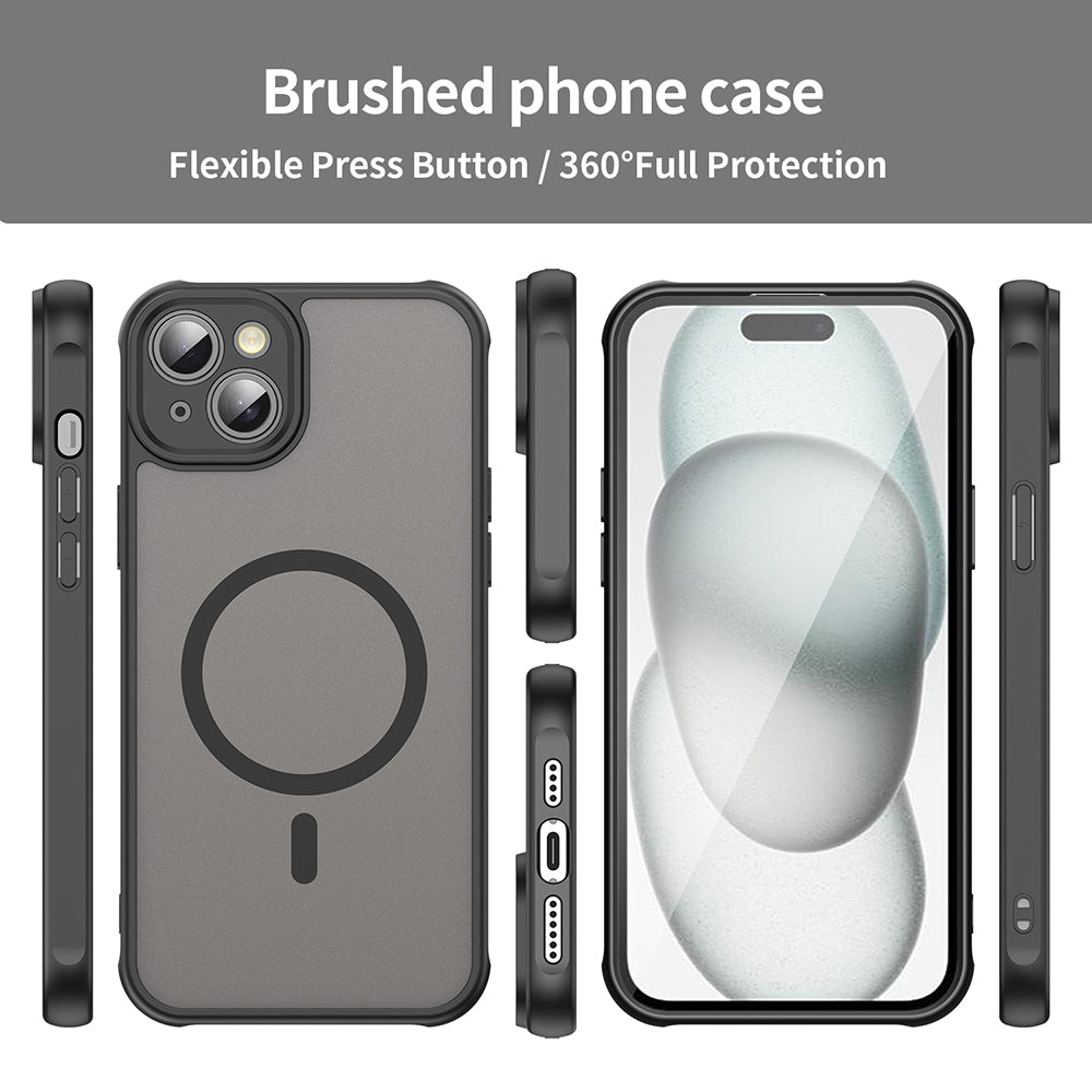 MagSafe-kuori Apple iPhone 14:lle, Techsuit, HaloFrost II, Musta