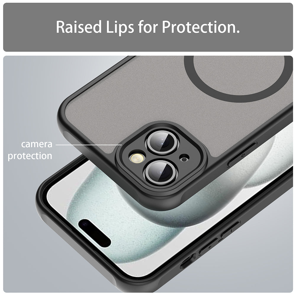 MagSafe-kuori Apple iPhone 14:lle, Techsuit, HaloFrost II, Musta