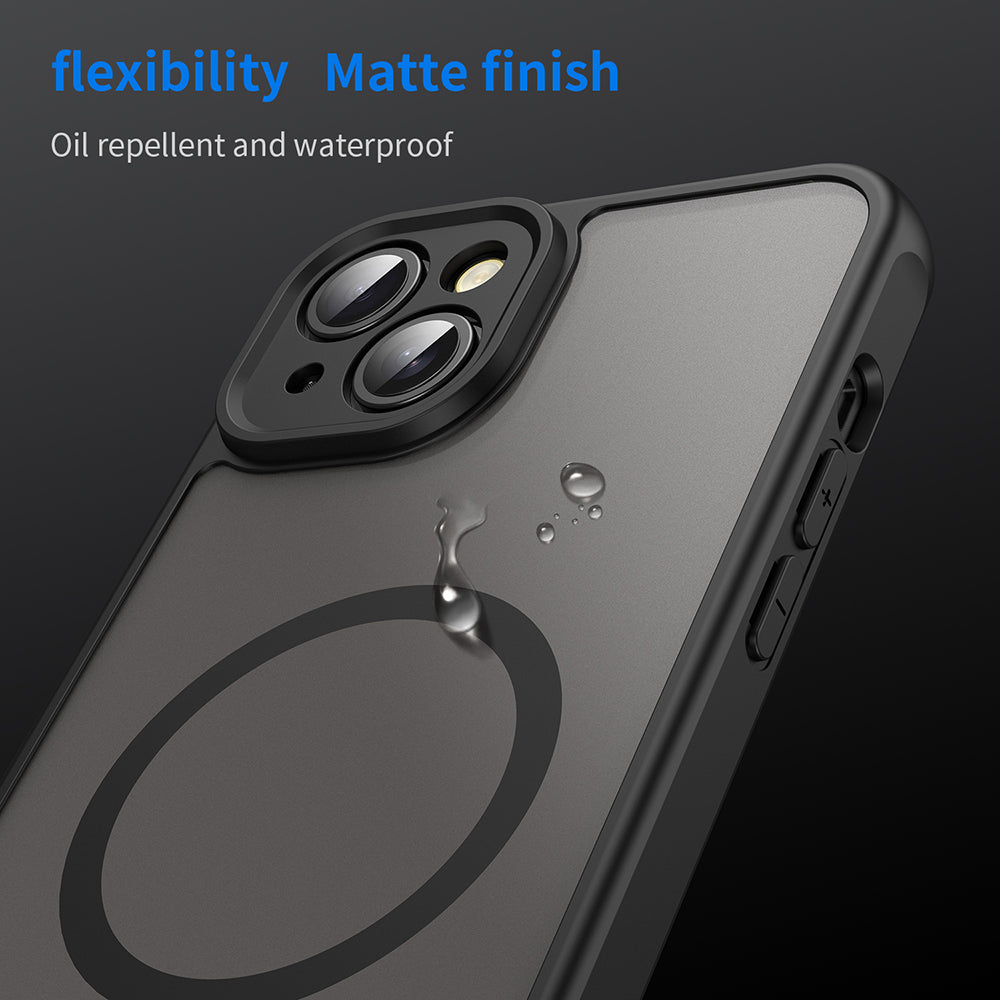MagSafe-kuori Apple iPhone 14:lle, Techsuit, HaloFrost II, Musta
