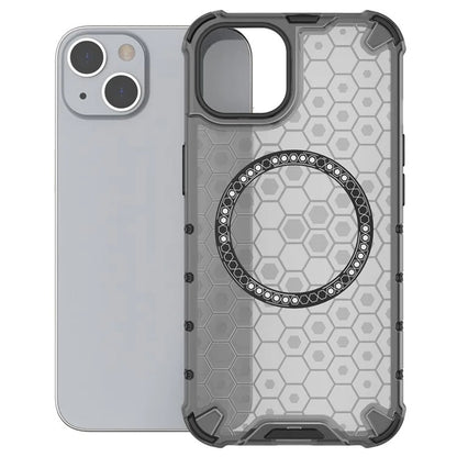 MagSafe-kuori Apple iPhone 14:lle, Techsuit, HoneyComb Shield, Musta