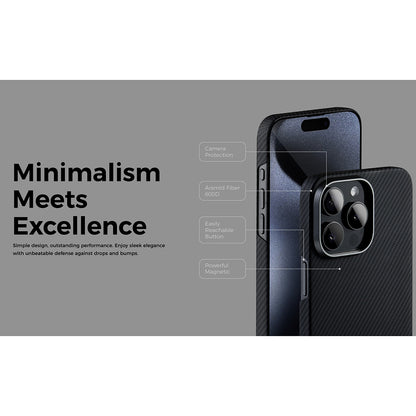 MagSafe-kotelo Apple iPhone 15:lle, Edizard, Air, Musta