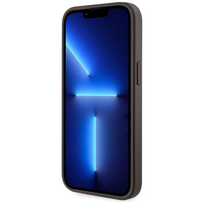 MagSafe-kotelo Apple iPhone 15:lle, Guess, Cardslot 4G Stripes, Ruskea