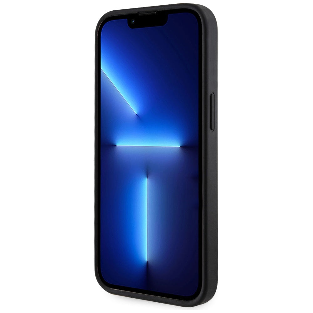 MagSafe-kotelo Apple iPhone 15:lle, Guess, Cardslot 4G Stripes, Musta