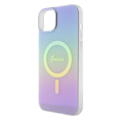 MagSafe-kotelo Apple iPhone 15:lle, Guess, IML Iridescent, Violetti