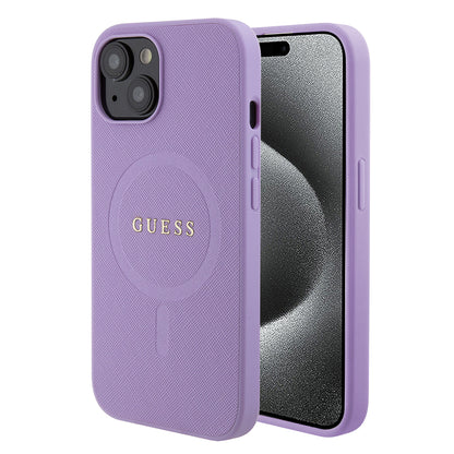 MagSafe-kotelo Apple iPhone 15:lle, Guess, Saffiano, Violetti