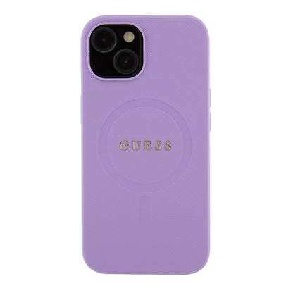 MagSafe-kotelo Apple iPhone 15:lle, Guess, Saffiano, Violetti