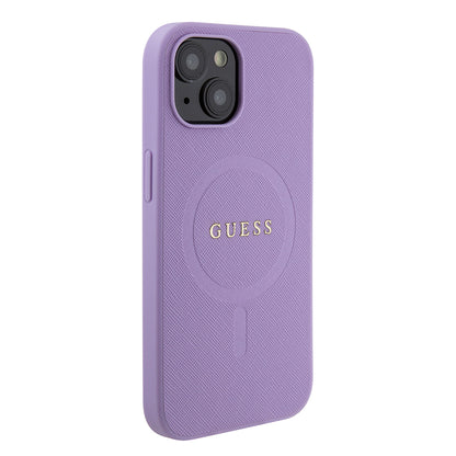 MagSafe-kotelo Apple iPhone 15:lle, Guess, Saffiano, Violetti