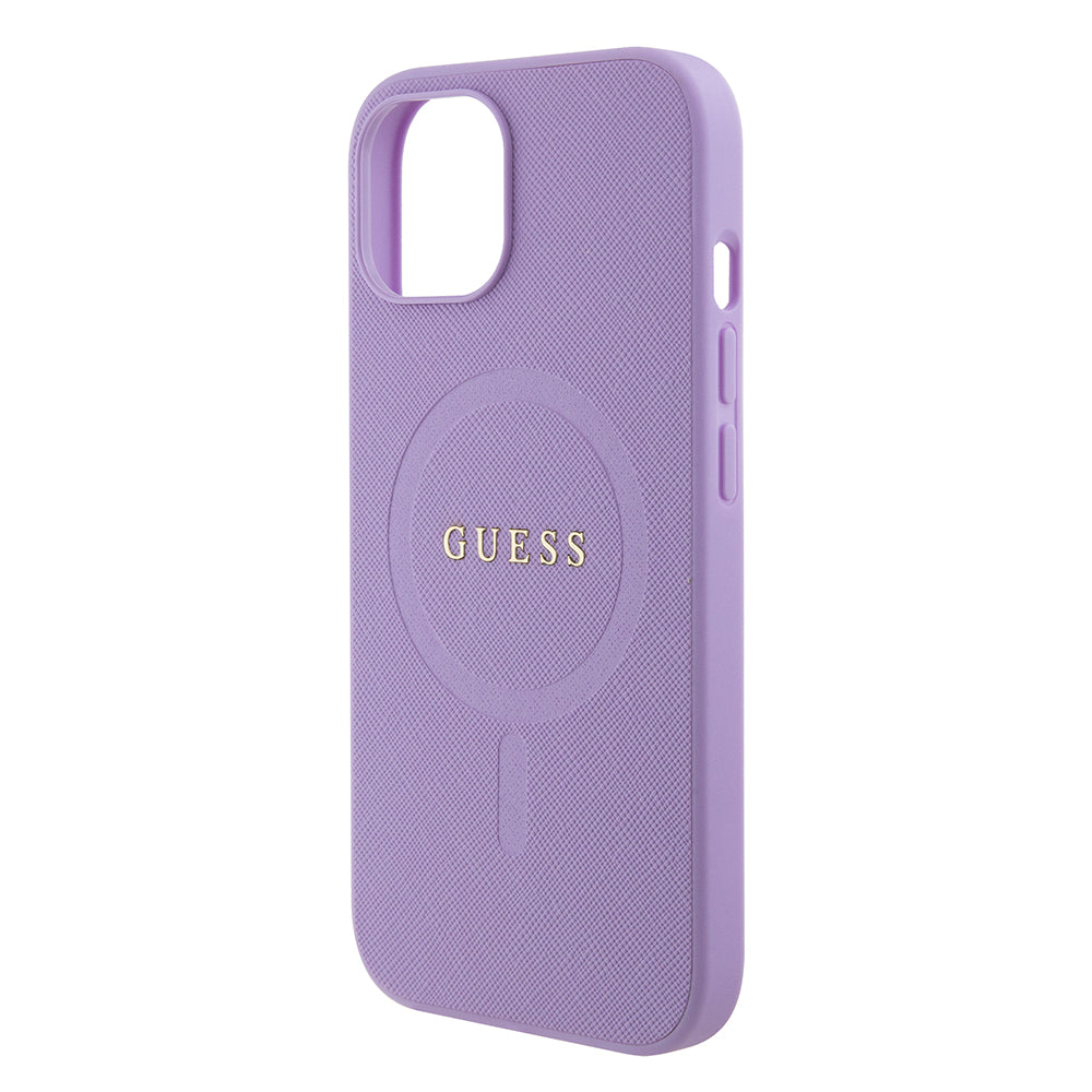 MagSafe-kotelo Apple iPhone 15:lle, Guess, Saffiano, Violetti