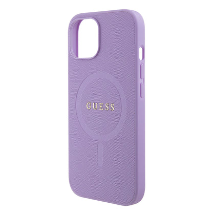 MagSafe-kotelo Apple iPhone 15:lle, Guess, Saffiano, Violetti