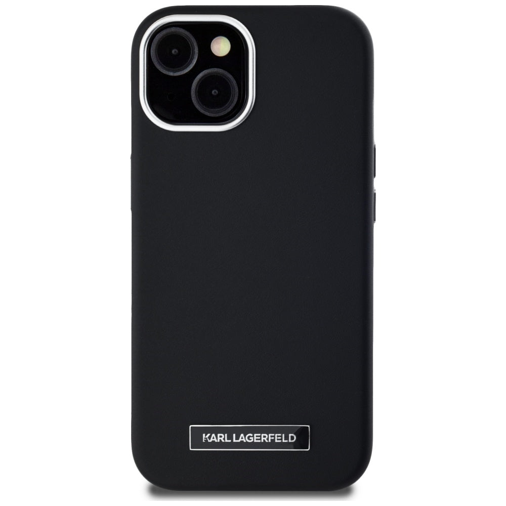 MagSafe-kotelo Apple iPhone 15:lle, Karl Lagerfeld, FW Metal Plate, Musta