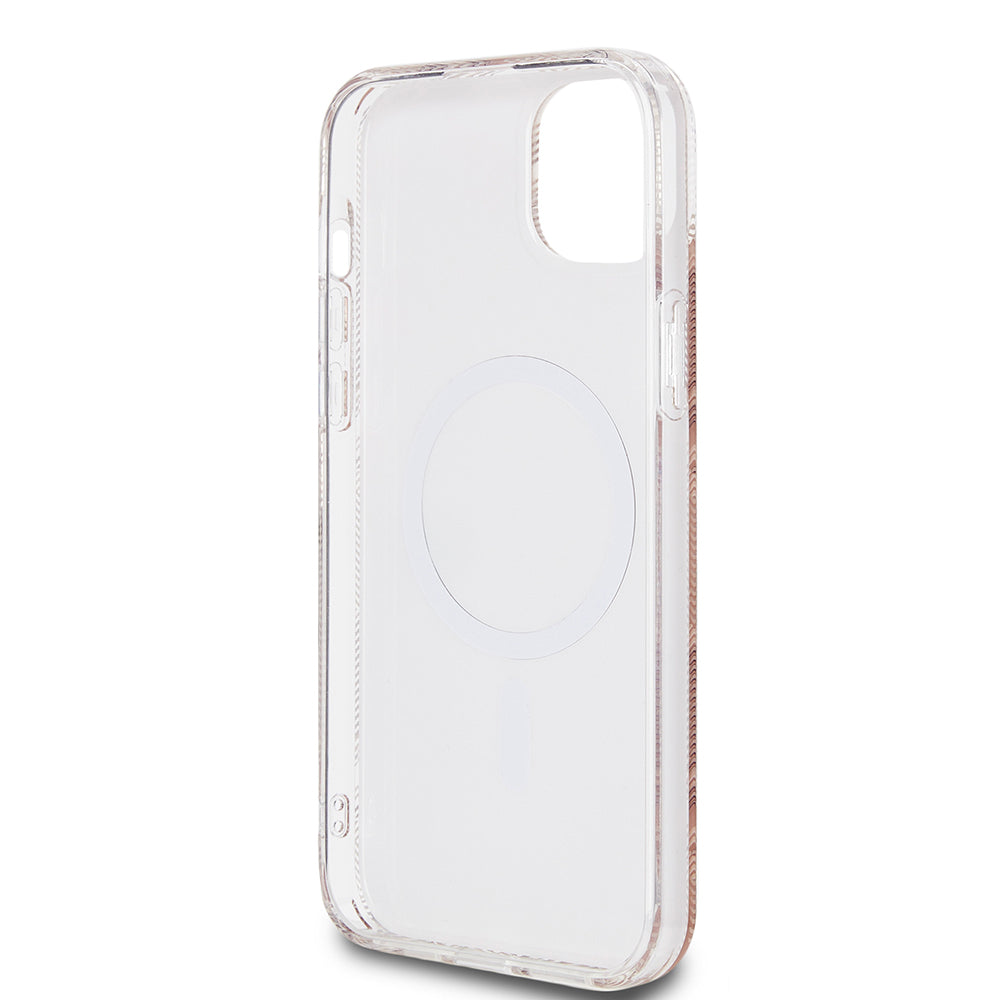 MagSafe-kotelo Apple iPhone 15 Plus -puhelimelle, Guess, IML Gcube, Ruskea