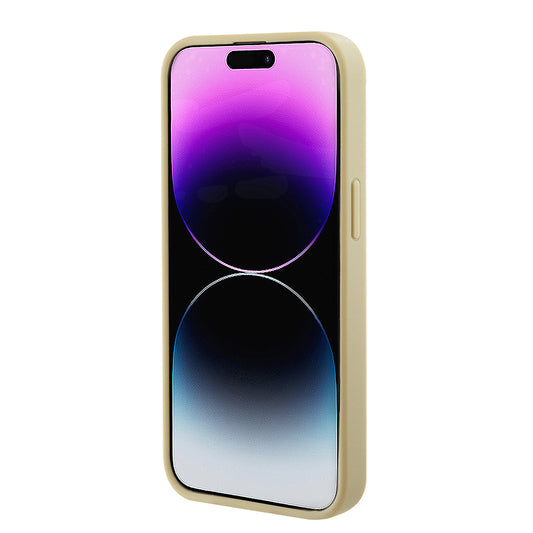 MagSafe-kotelo Apple iPhone 15 Plus -puhelimelle, Guess, Saffiano, Kultainen