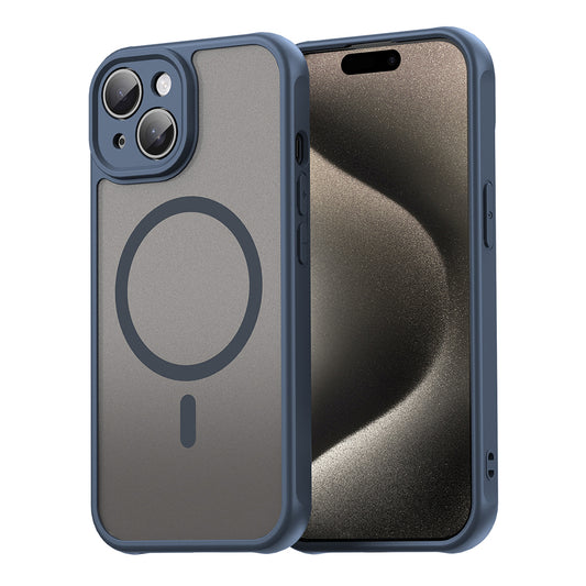 MagSafe-kuori Apple iPhone 15 Plus:lle, Techsuit, HaloFrost II, Laivastonsininen