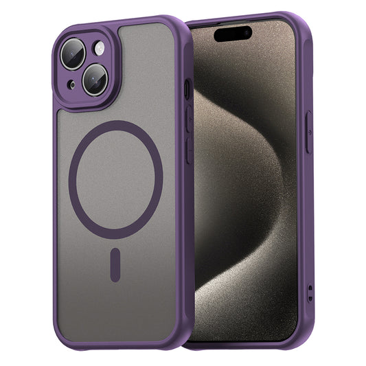 MagSafe-kuori Apple iPhone 15 Plus -puhelimelle, Techsuit, HaloFrost II, Violetti