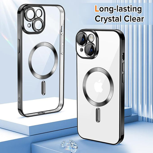 MagSafe-kuori Apple iPhone 15 Plus:lle, Techsuit, Luxury Crystal, Musta