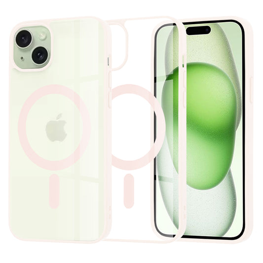 MagSafe-kuori Apple iPhone 15 Plus -puhelimelle, Techsuit, Pro, Vaaleanpunainen