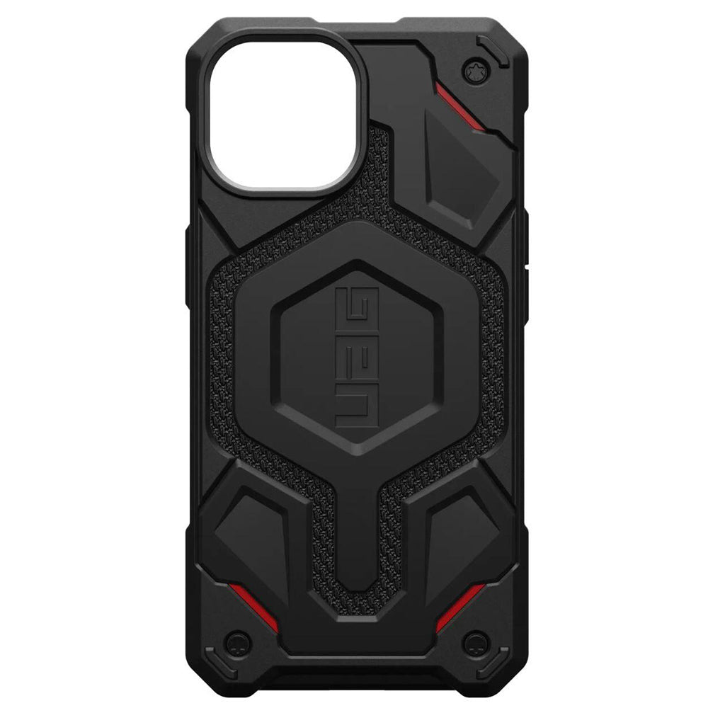 MagSafe Case for Apple iPhone 15 Plus, Urban Armor Gear, Monarch Pro Kevlar, Black