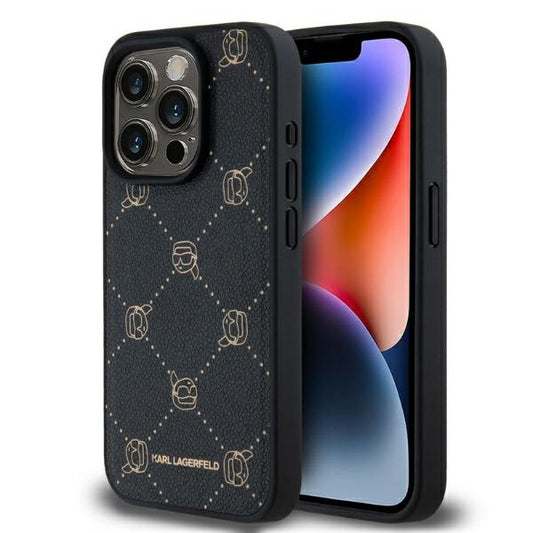 MagSafe-kotelo Apple iPhone 15 Prolle, Karl Lagerfeld, Karl's Head, Musta