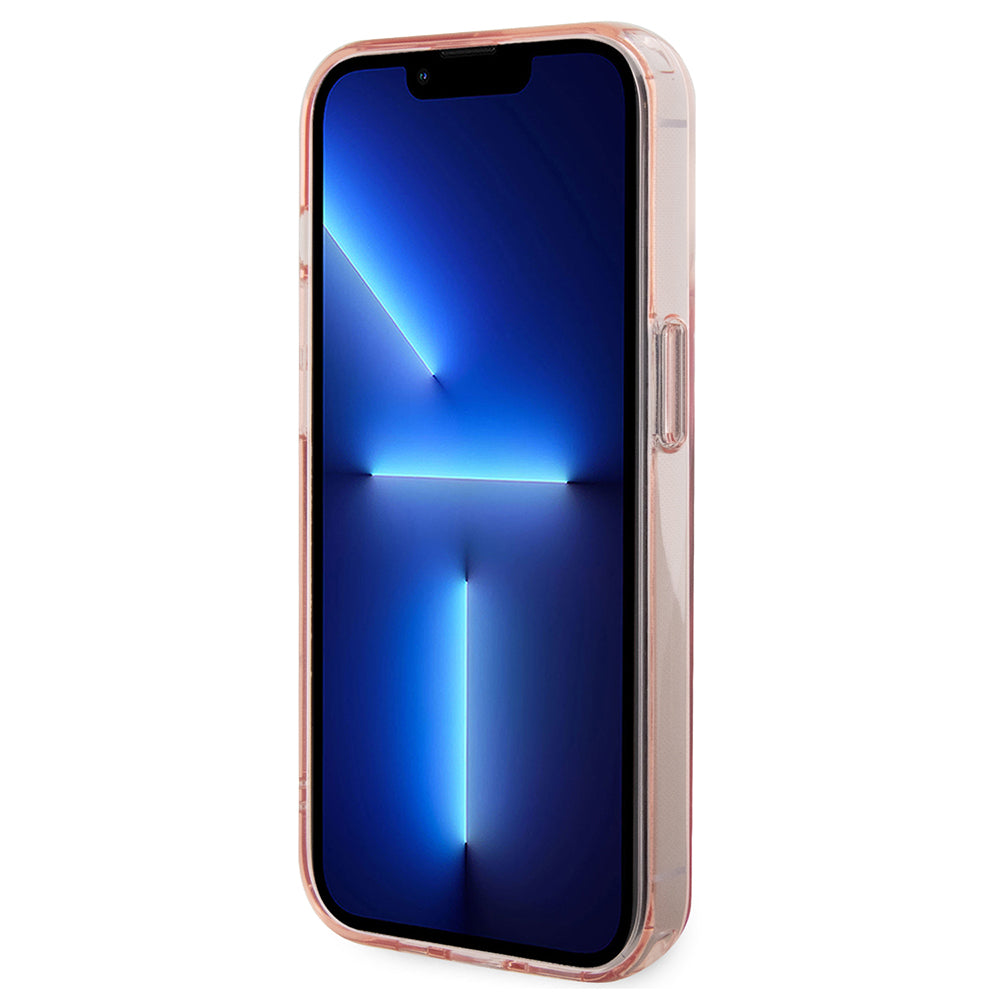 MagSafe-kotelo Apple iPhone 15 Prolle, Karl Lagerfeld, Ring Stand Choupette's Head, Pinkki