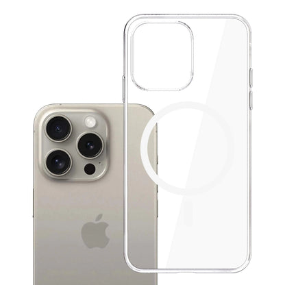 MagSafe-kuori Apple iPhone 15 Pro Maxille, 3MK, Clear MagCase, Läpinäkyvä
