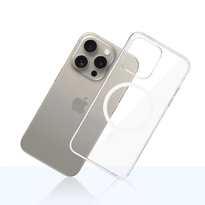 MagSafe-kuori Apple iPhone 15 Pro Maxille, 3MK, Clear MagCase, Läpinäkyvä