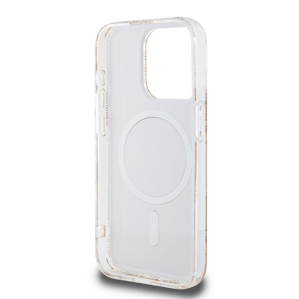 MagSafe-kotelo Apple iPhone 15 Pro Maxille, Guess, IML Gcube, Ruskea