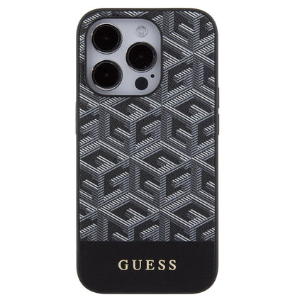 MagSafe-kotelo Apple iPhone 15 Pro Maxille, Guess, PU G Cube, Musta