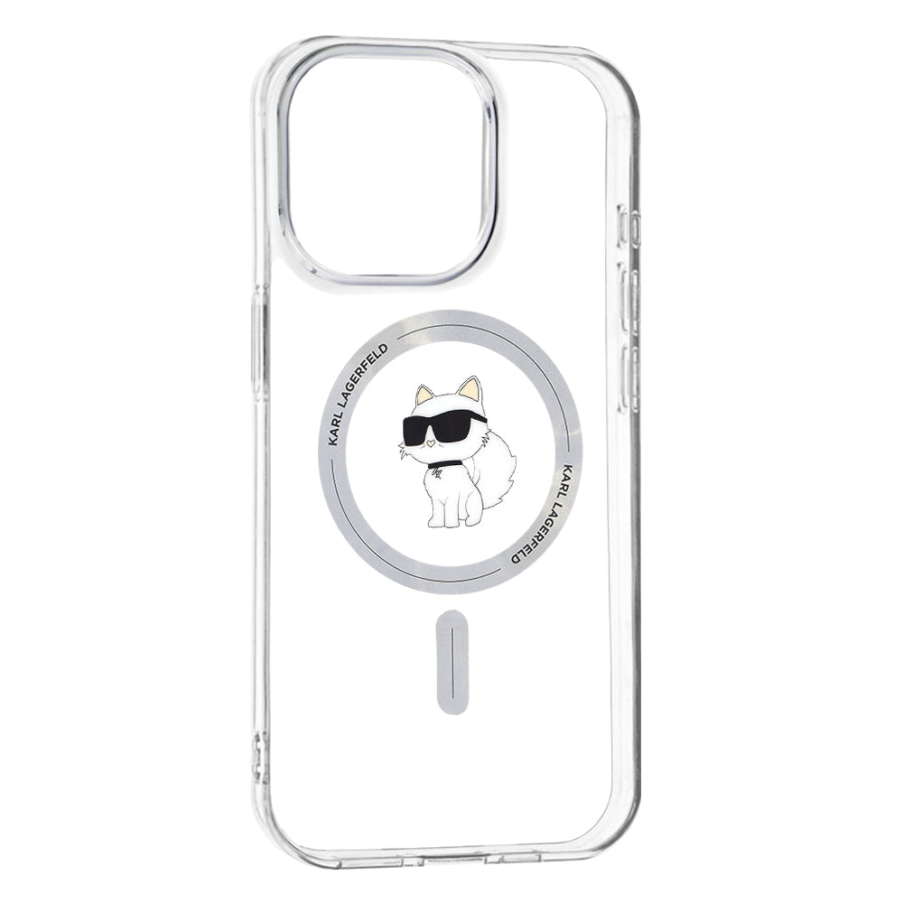 MagSafe-kotelo Apple iPhone 15 Pro Maxille, Karl Lagerfeld, IML Choupette, Läpinäkyvä