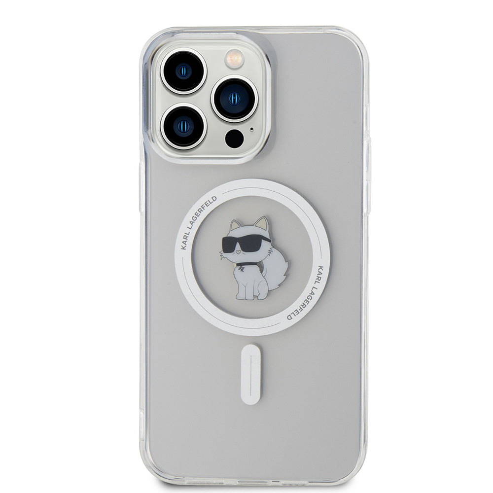 MagSafe-kotelo Apple iPhone 15 Pro Maxille, Karl Lagerfeld, IML Choupette, Läpinäkyvä
