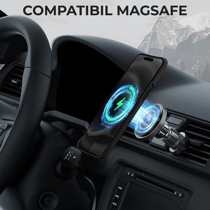 MagSafe-kuori Apple iPhone 15 Pro Maxille, Techsuit, aramidikuitu, musta