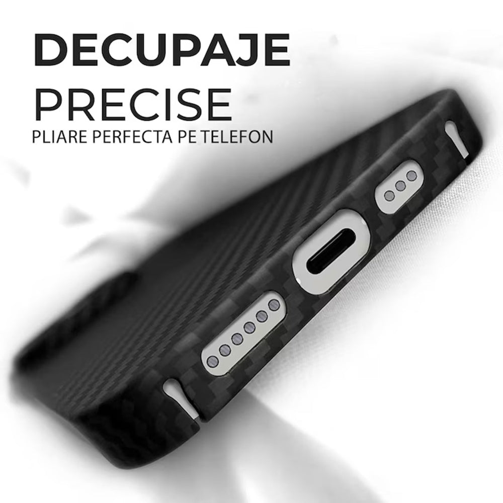 MagSafe-kuori Apple iPhone 15 Pro Maxille, Techsuit, aramidikuitu, musta