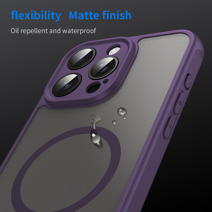MagSafe Case for Apple iPhone 15 Pro Max, Techsuit, HaloFrost II, Purple