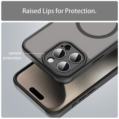 MagSafe-kuori Apple iPhone 15 Pro Maxille, Techsuit, HaloFrost II, Musta
