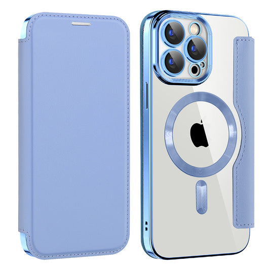 MagSafe-kuori Apple iPhone 15 Pro Maxille, Techsuit, SmartMag Book, Sininen
