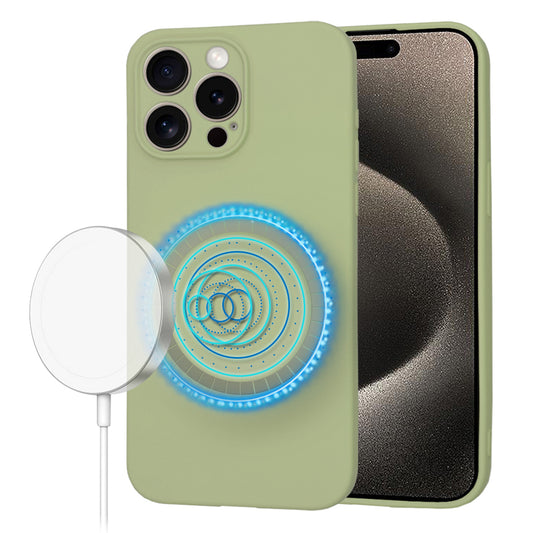 MagSafe-kuori Apple iPhone 15 Pro Maxille, Techsuit, SoftFlex, Matcha