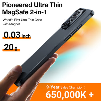 MagSafe Case for Apple iPhone 15 Pro Max, Torras, OriginFit, Black