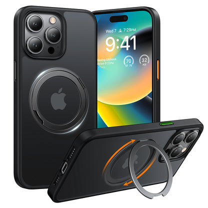 MagSafe-kotelo Apple iPhone 15 Pro Maxille, Torras, Ostand Pro, Musta