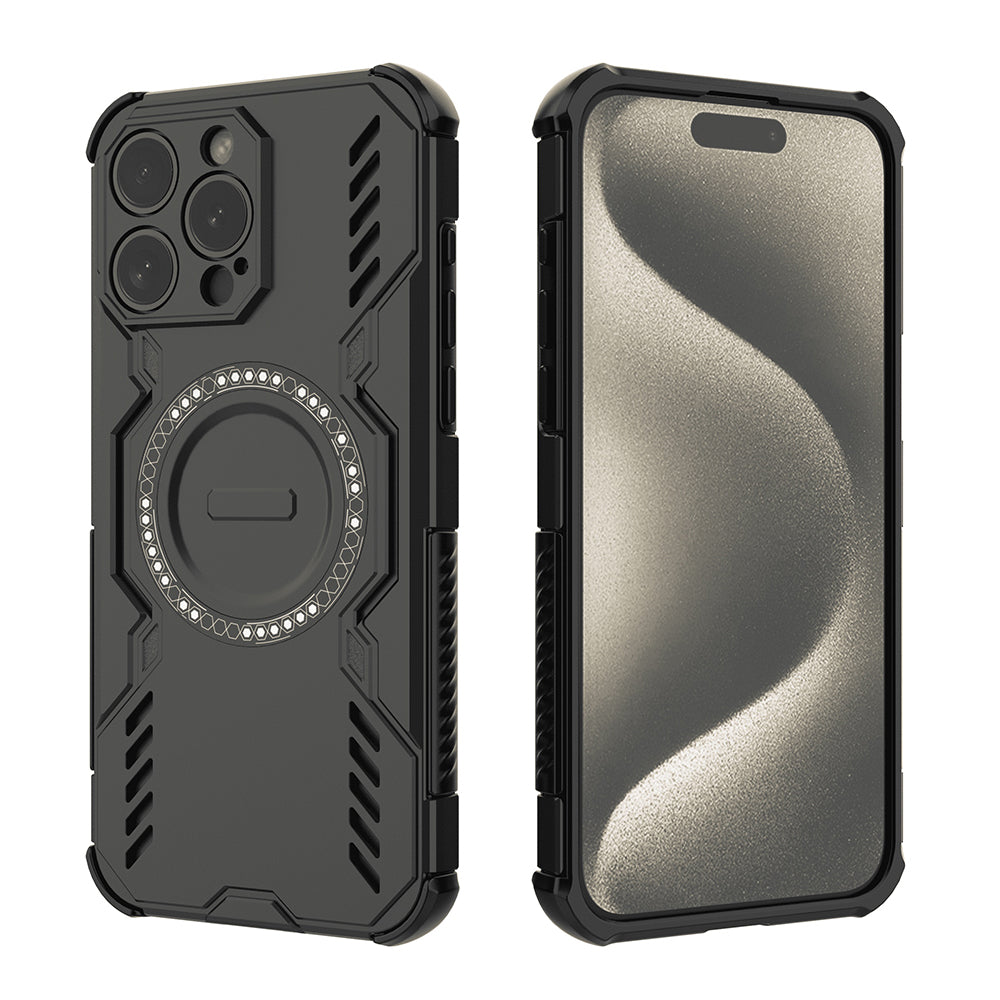 MagSafe-kuori Apple iPhone 15 Pro:lle, Techsuit, ArmorMag, Musta