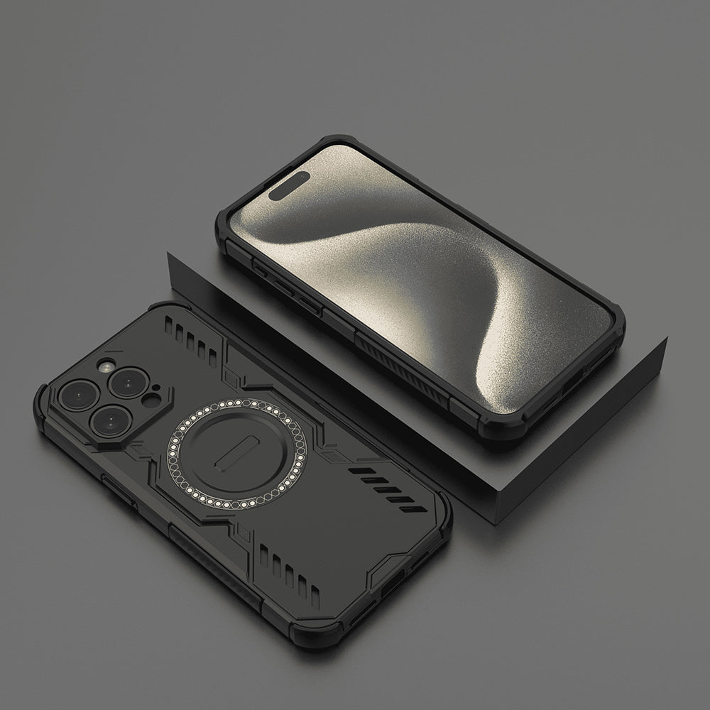 MagSafe-kuori Apple iPhone 15 Pro:lle, Techsuit, ArmorMag, Musta