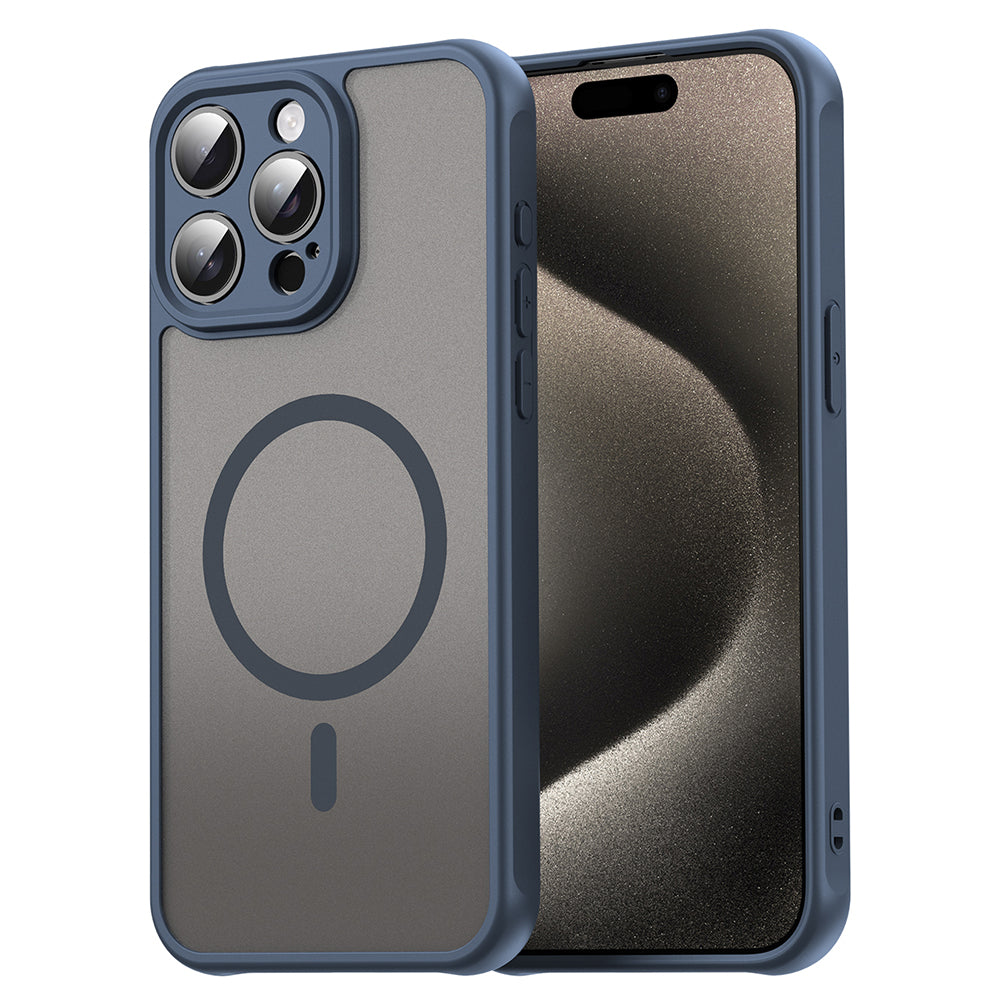 MagSafe-kuori Apple iPhone 15 Pro:lle, Techsuit, HaloFrost II, Laivastonsininen