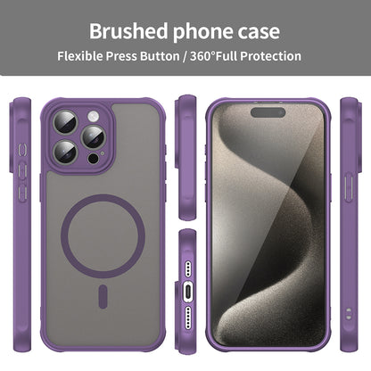 MagSafe Case for Apple iPhone 15 Pro, Techsuit, HaloFrost II, Purple