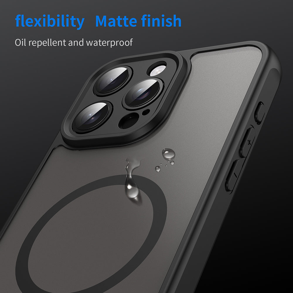 MagSafe-kuori Apple iPhone 15 Pro:lle, Techsuit, HaloFrost II, Musta