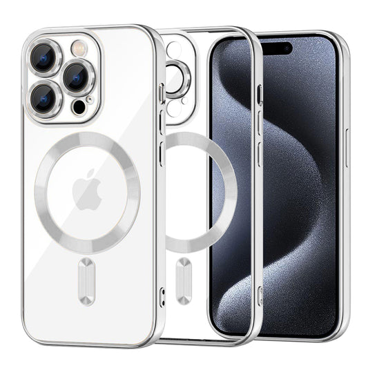 MagSafe-kuori Apple iPhone 15 Pro:lle, Techsuit, Luxury Crystal, Hopea
