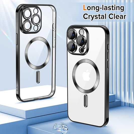 MagSafe-kuori Apple iPhone 15 Pro:lle, Techsuit, Luxury Crystal, Musta