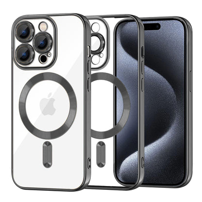 MagSafe-kuori Apple iPhone 15 Pro:lle, Techsuit, Luxury Crystal, Musta