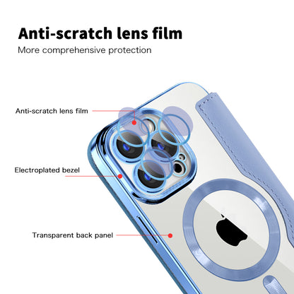 MagSafe-kuori Apple iPhone 15 Pro:lle, Techsuit, SmartMag Book, Sininen